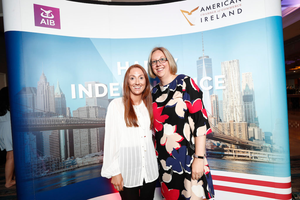Karen Moloney & Jennifer Kelly at the AmCham Independence Day lunch.