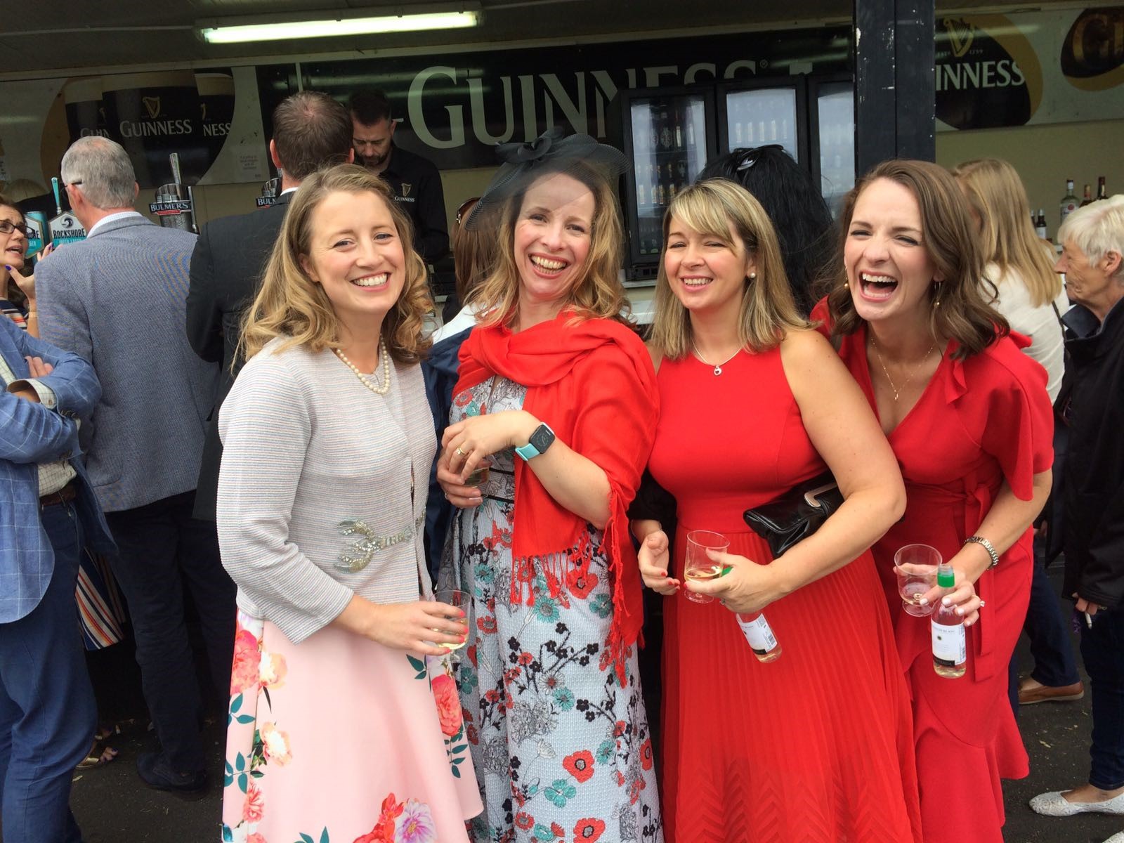 Jennifer Kelly and guests at Ladies’ Day 2018