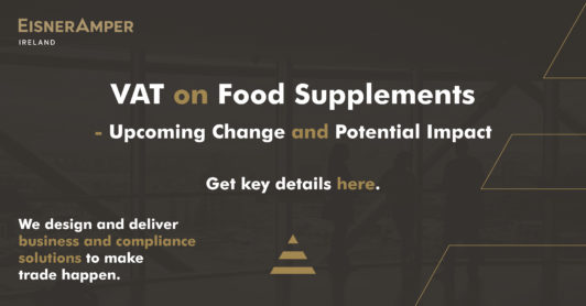 VAT on Food Supplements Graphic | Tax Services Insights