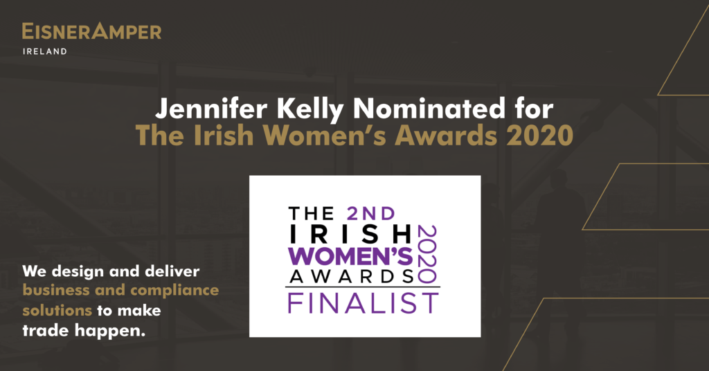 Jennifer Kelly | Irish Women's Awards 2020 | Financial Services | EisnerAmper Ireand