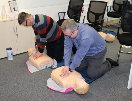 Defibrillator training | CSR | Financial Services | EisnerAmper Ireland