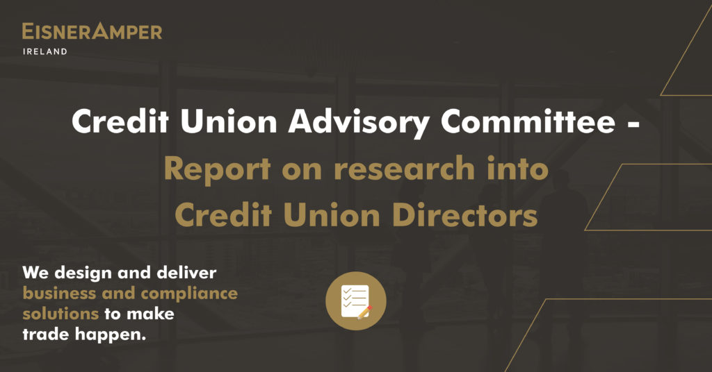 Credit Union | Directors Report | Financial Services | EisnerAmper Ireland