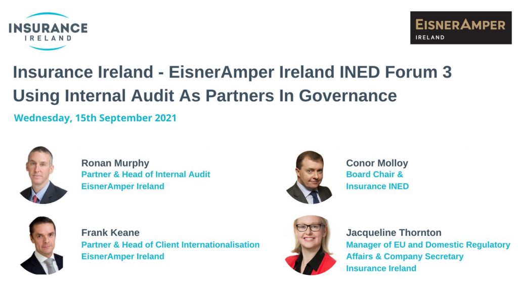 Insurance Ireland | INED | Webinar | EisnerAmper Ireland | Financial Services