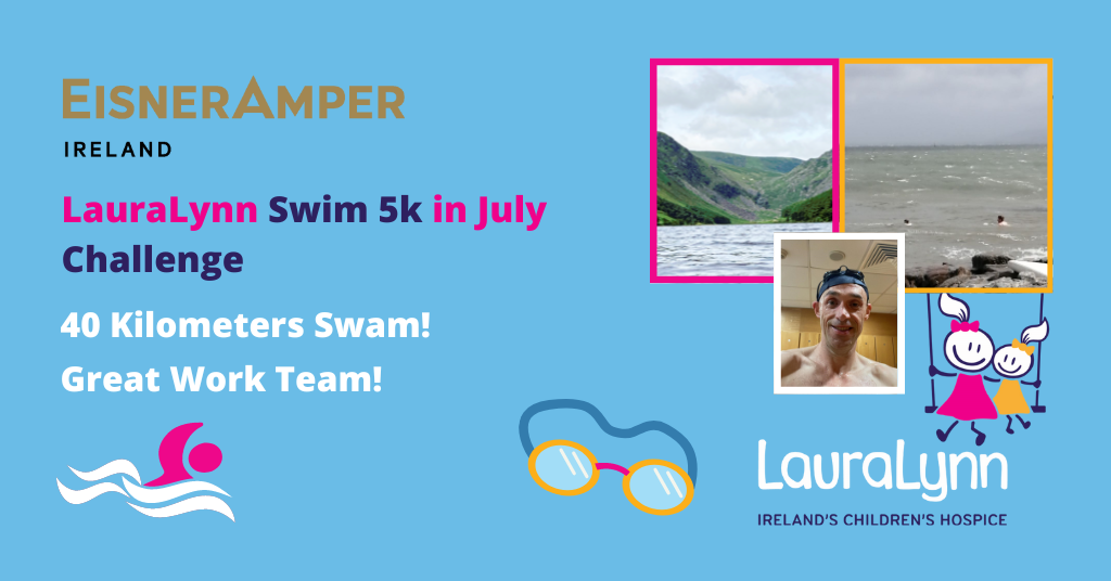 EisnerAmper completes LauraLynn's Swim 5k in July Challenge | CSR | EisnerAmper Ireland